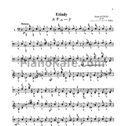Ноты Ф. Рыбицкий - Этюды для левой руки (Op. 54) - предпросмотр