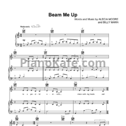 Ноты Pink - Beam me up - предпросмотр