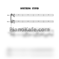 Ноты Michael Buble feat. Reese Witherspoon - Somethin' stupid - предпросмотр