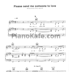 Ноты Sade - Please send me someone to love