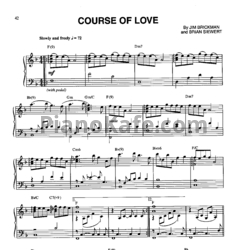 Ноты Jim Brickman - Course of love - предпросмотр