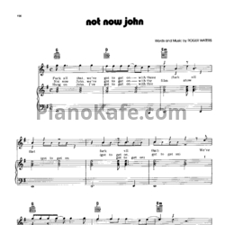 Ноты Pink Floyd - Not now John - предпросмотр