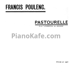 Ноты Франсис Пуленк - Пастораль - предпросмотр