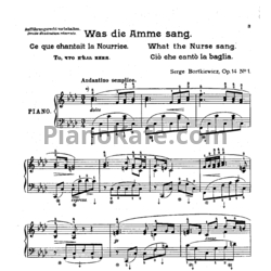 Ноты С. Борткевич - Из моего детства (Op. 14) - предпросмотр