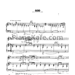 Ноты John Lennon - God - предпросмотр