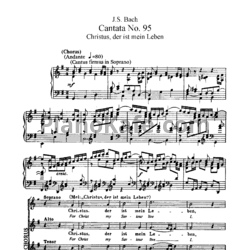 Ноты И. Бах - Кантата №95 "Christus, der ist mein leben" (BWV 95) - предпросмотр