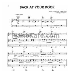 Ноты Maroon 5 - Back at your door - предпросмотр