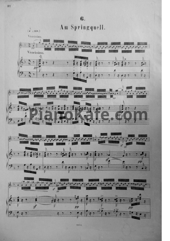 Ноты Ф. Давид - Am springquell (Op. 39, №6) - PianoKafe.com