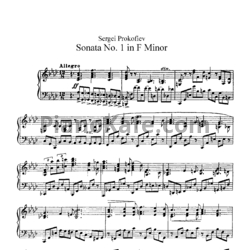 Ноты Сергей Прокофьев - Соната №1 фа минор (Op. 1) - предпросмотр