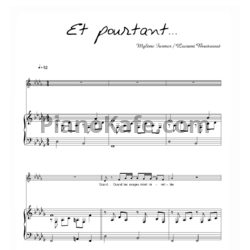 Ноты Mylene Farmer - Et pourtant - предпросмотр