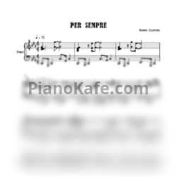 Ноты Adriano Celentano - Per sempre - предпросмотр