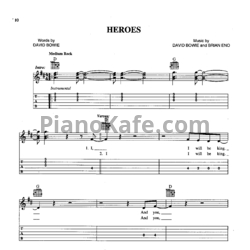 Ноты David Bowie - Heroes - предпросмотр