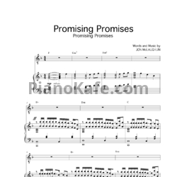 Ноты Jon McLaughlin - Promising promises - предпросмотр