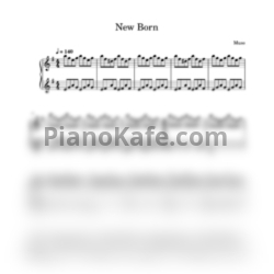 Ноты Muse - New born - предпросмотр