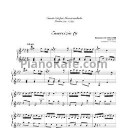 Ноты Д. Скарлатти - Соната K19 - предпросмотр