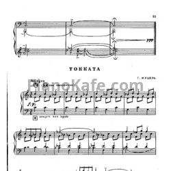 Ноты Г. Мушель - Токката - предпросмотр