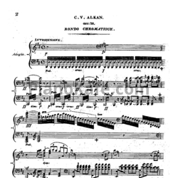 Ноты Шарль Алькан - Хроматическое рондо (Op. 12) - предпросмотр