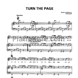 Ноты Bob Seger - Turn the page