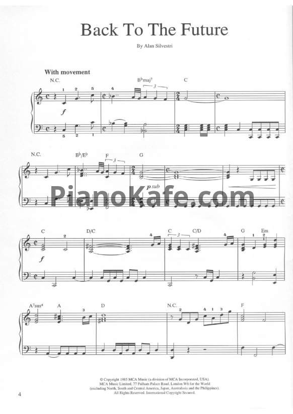 Ноты It's easy to play classic film themes (Книга нот) - PianoKafe.com