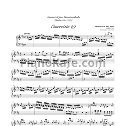 Ноты Д. Скарлатти - Соната K29 - предпросмотр