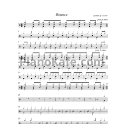 Ноты System of a Down - Bounce - предпросмотр