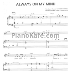 Ноты Michael Buble - Always on my mind - предпросмотр