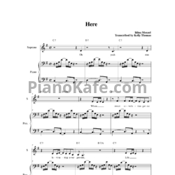 Ноты Idina Menzel - Here - предпросмотр