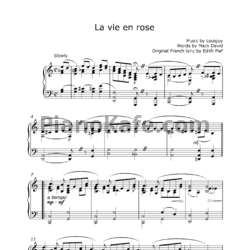 Ноты Edith Piaf - La vie en rose