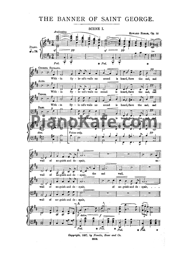 Ноты Эдуард Элгар - The banner of Saint George  (Op. 33) - PianoKafe.com