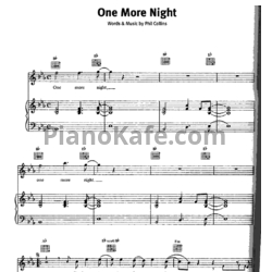 Ноты Phil Collins - One more night - предпросмотр