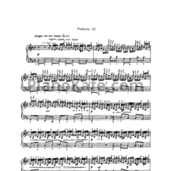 Ноты И. Бах - Прелюдия 6 d-moll - предпросмотр