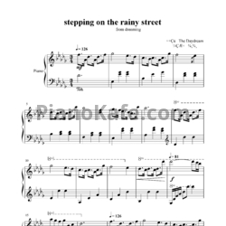 Ноты The Daydream - Stepping on the rainy street - предпросмотр