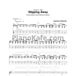 Ноты Sum 41 - Slipping away - предпросмотр