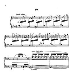 Ноты Claude Debussy - Феи - предпросмотр