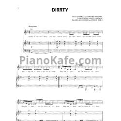 Ноты Christina Aguilera ft. Redman - Dirty - предпросмотр