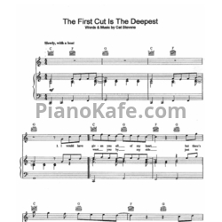 Ноты Sheryl Crow - The first cut is the deepest - предпросмотр