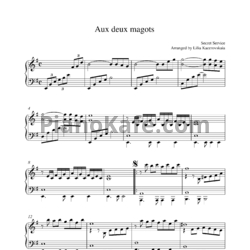 Ноты Secret Service - Aux deux magots