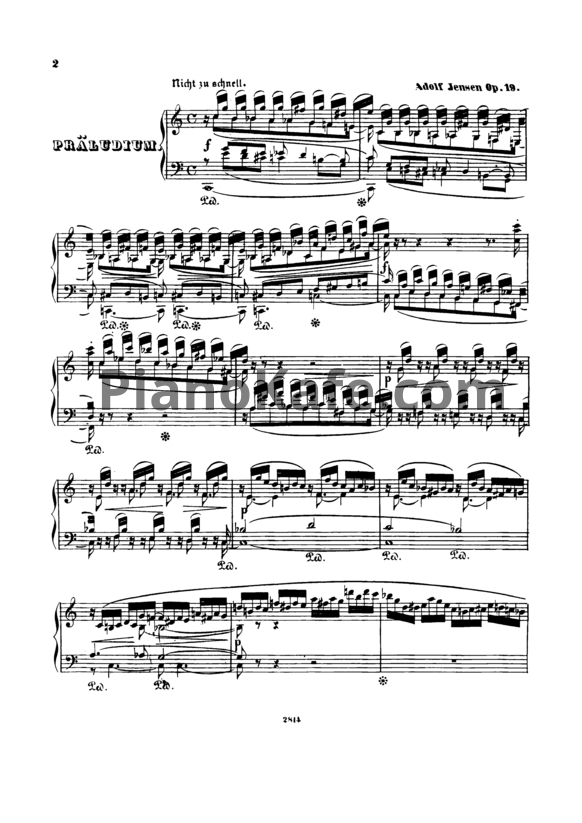 Ноты А. Йенсен - Прелюдия и романс (Op. 19) - PianoKafe.com