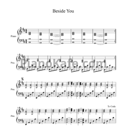 Ноты 5 Seconds of Summer - Beside you - предпросмотр