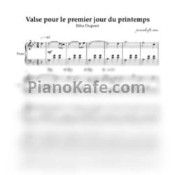 Ноты Biba Dupont - Valse pour le premier jour du printemps