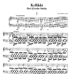 Ноты Ян Сибелиус - Кюлликки (Op. 41) - предпросмотр