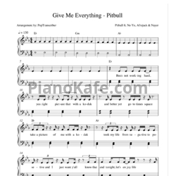 Ноты Pitbull feat. Ne-Yo, Afrojack & Nayer - Give me everything