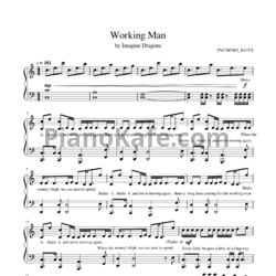 Ноты Imagine Dragons - Working man - предпросмотр