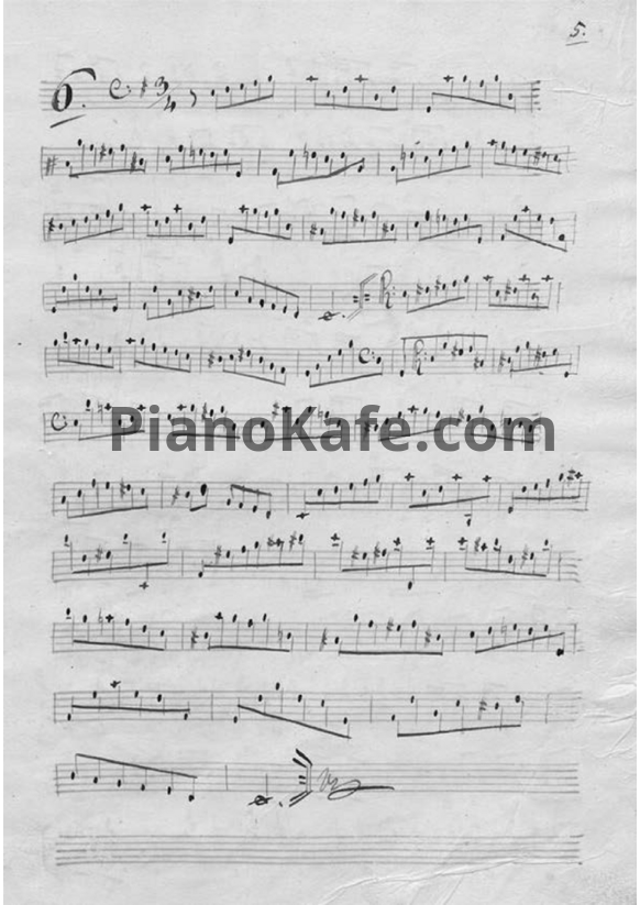 Ноты Иосиф Абако - Каприччио №6 для виолончели соло ми минор - PianoKafe.com