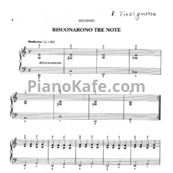 Ноты Рэмо Винчигуэрра - Звучание трёх нот (для фортепиано в 4 руки) - предпросмотр