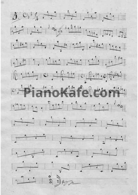 Ноты Иосиф Абако - Каприччио №5 для виолончели соло си-бемоль мажор - PianoKafe.com