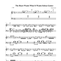 Ноты Selena Gomez - The heart wants what it wants - предпросмотр