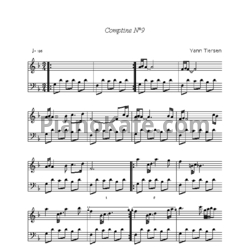 Ноты Yann Tiersen - Comptine №9 - предпросмотр