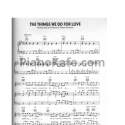 Ноты 10cc - The things we do for love