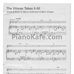 Ноты Abba - The winner takes it all (Версия 4) - предпросмотр